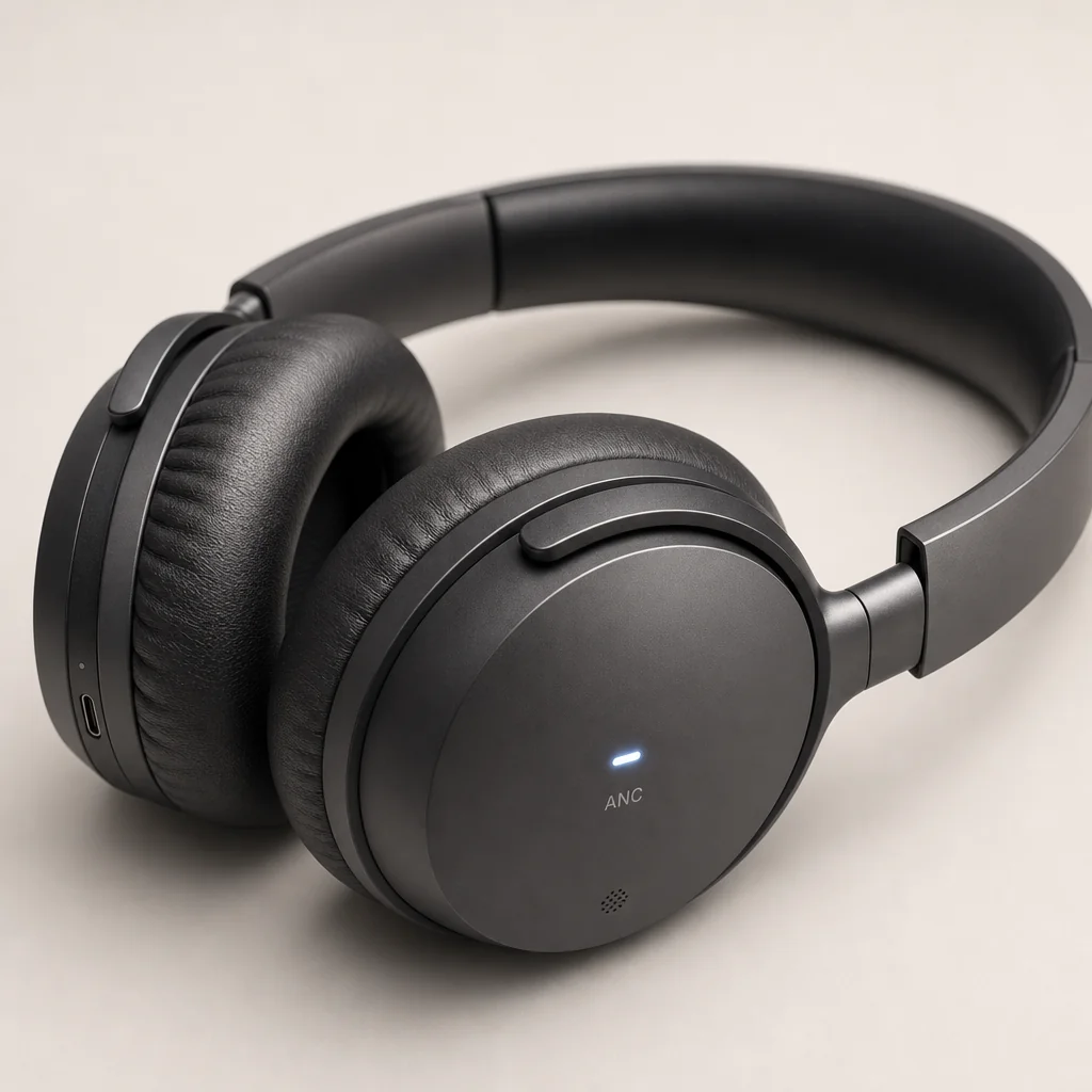 Casque sans fil à réduction de bruit de qualité studio en graphite mat